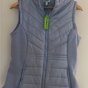 Maurices Sky Blue Quilted Vest